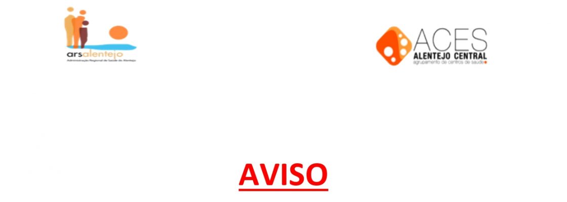 Por solicitação do Centro de Saúde de Redondo, informamos:
