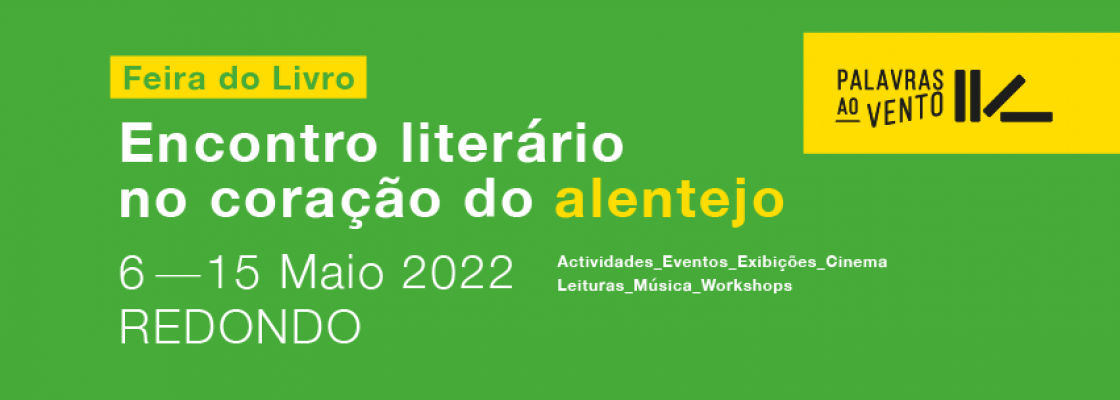 Esteja atento | O programa da Feira do Livro sairá nas redes sociais do Município de Redondo es...