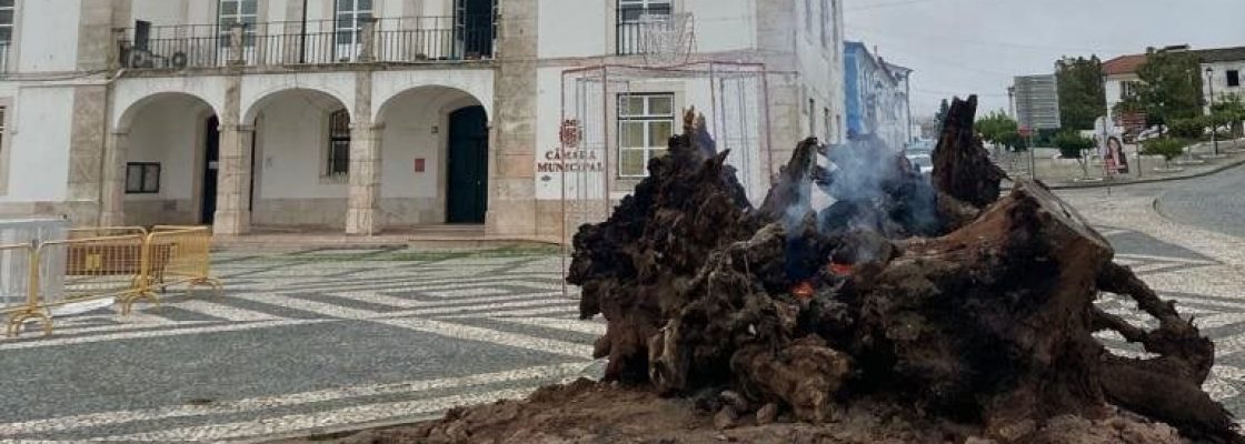 Já está aceso o lume de chão em plena Praça da República