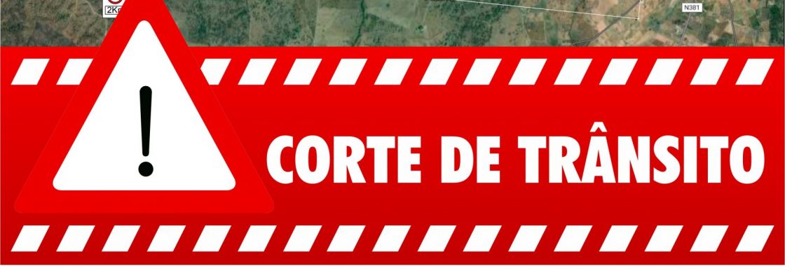 Aviso – Corte de trânsito