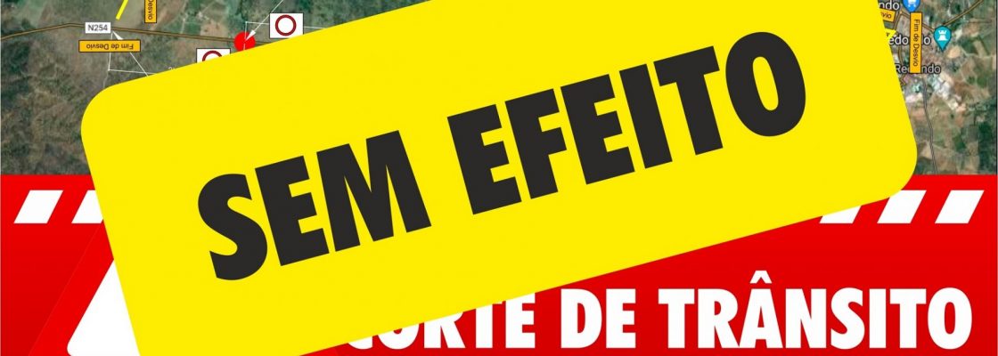 Alteração à informação de corte de trânsito