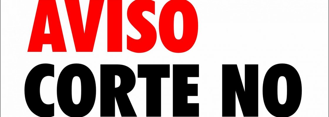 Aviso Corte no Abastecimento de Água
