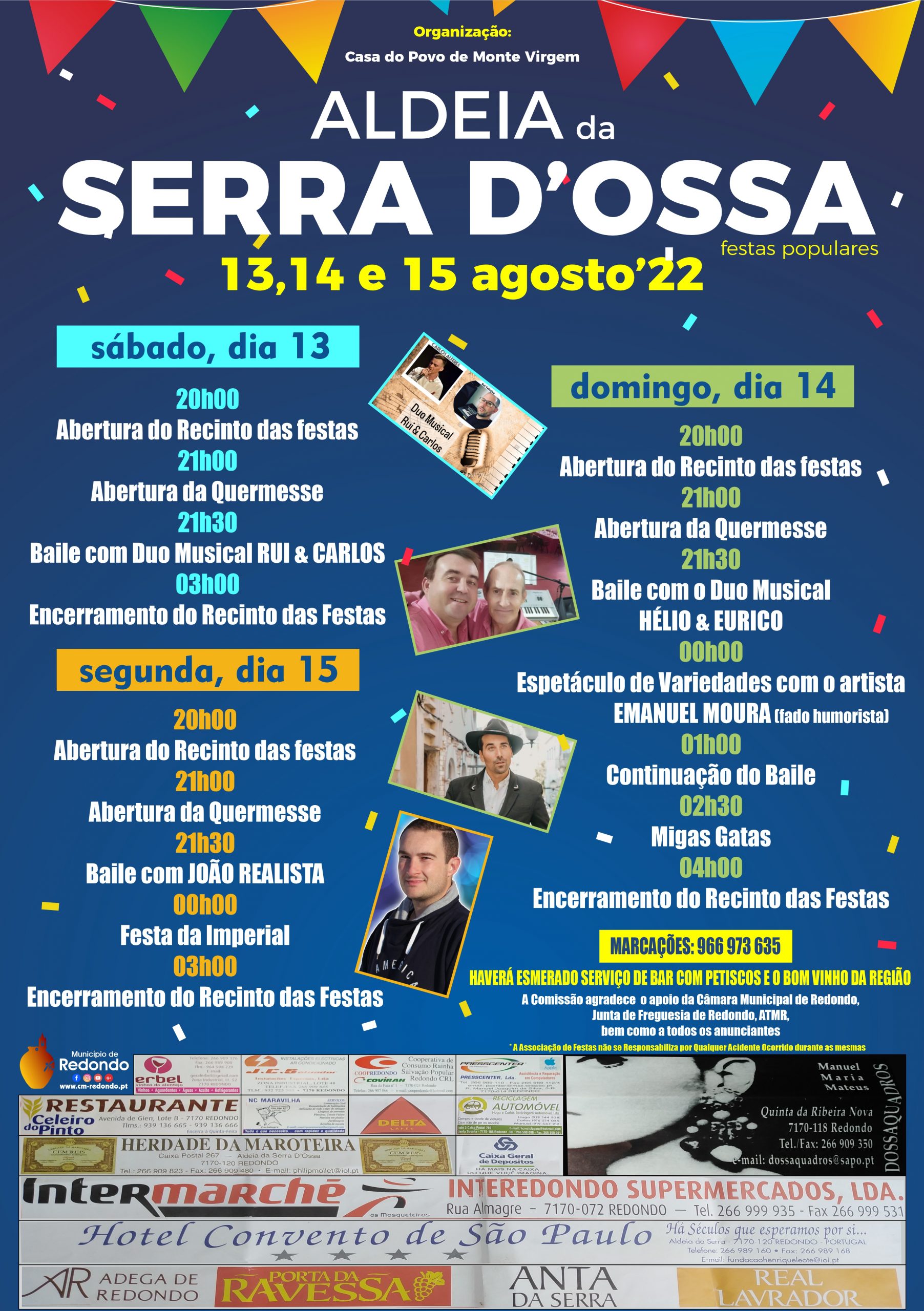 Festas de Verão | Aldeia da Serra D’Ossa | 13, 14 e 15 de agosto