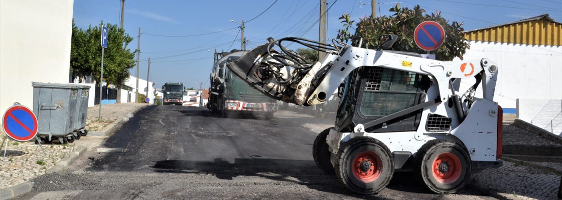 Município requalifica pavimento da Rua Fialho de Almeida, em Redondo