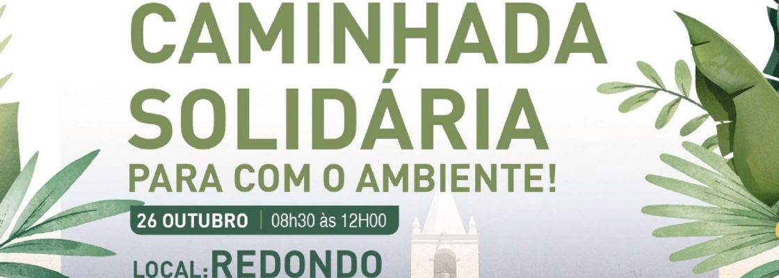 Caminhada Solidária | 26 de outubro | 8h30 – 12h | Redondo