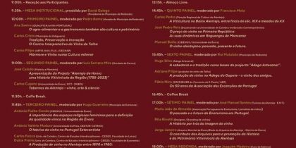I Congresso de História e Património Vitivinícola do Alentejo | 25 de novembro | Centro Cultural de Redondo