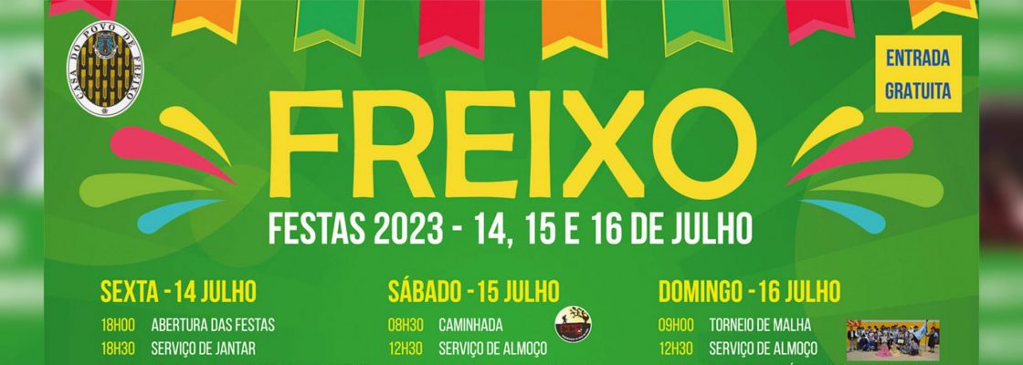 Festas de Verão no Freixo | 14, 15 e 16 de julho
