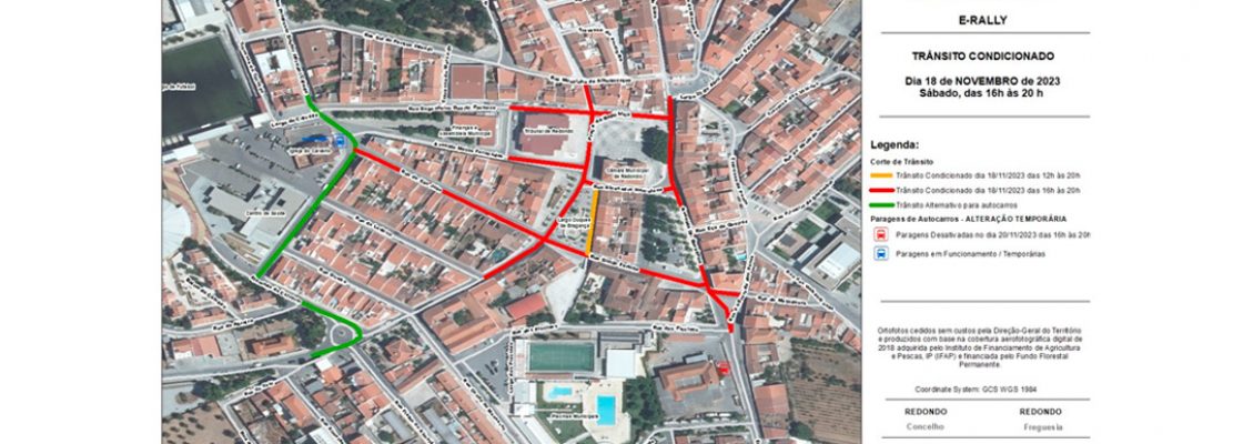 Informação – Corte de trânsito | 18 de novembro | Redondo