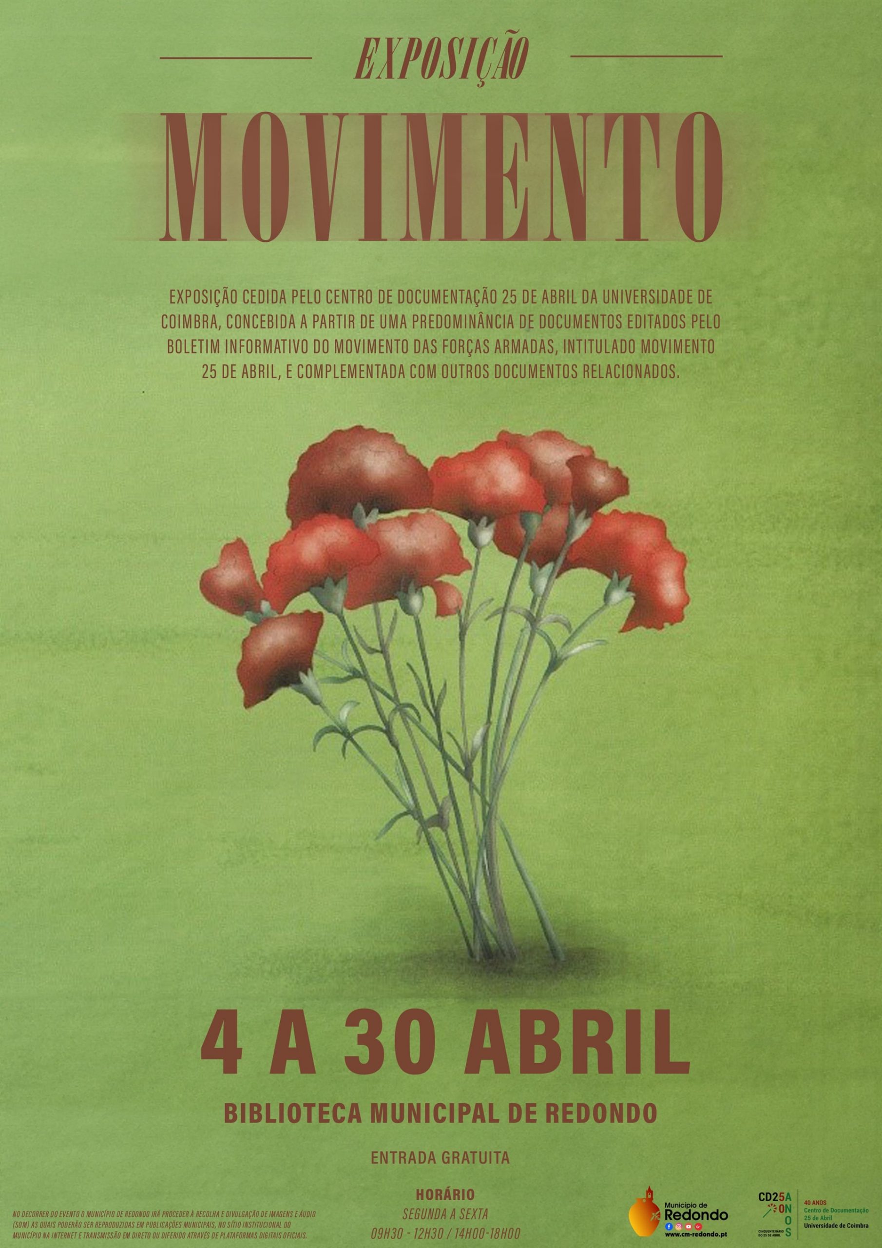 Exposição documental “Movimento” | de 4 a 30 de abril | Biblioteca Municipal de Redondo