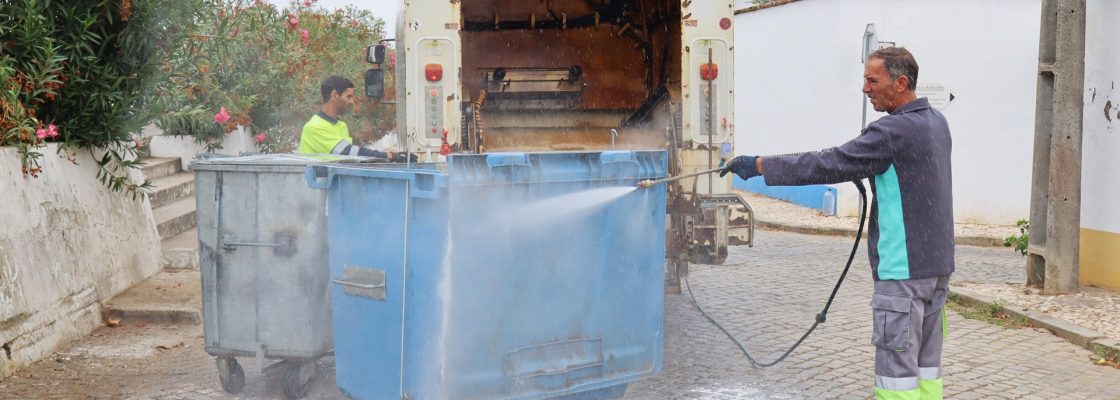 Lavagem e higienização dos contentores de resíduos urbanos no concelho