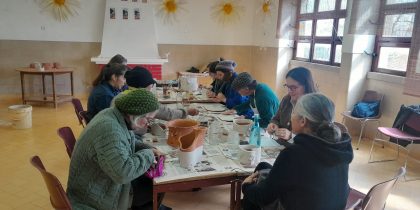 2ª sessão do workshop de Vasos de Cerâmica