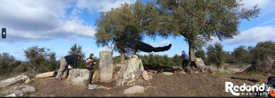 Escavação arqueológica Anta 4 da Quinta do Freixo