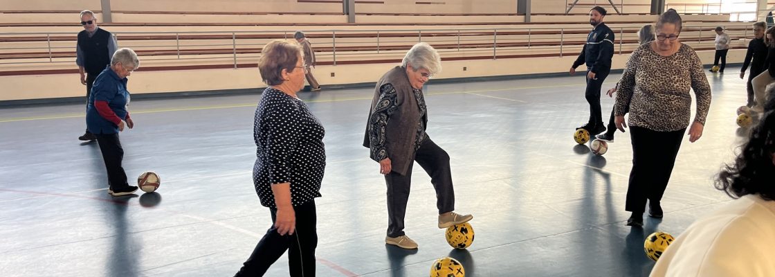 Redondo recebe demonstração de walking football